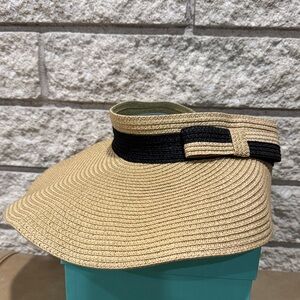 Magid Tan Sun Visor with Black Ribbon